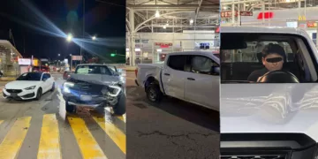 VIDEO | Señalan a presunto servidor público por conducir ebrio y ocasionar choque múltiple