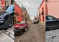 Violento choque paraliza cruce en pleno Centro Histórico de Oaxaca