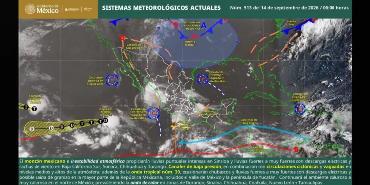 Cielo cargado sobre Oaxaca: lluvias y tormentas ponen en alerta al estado