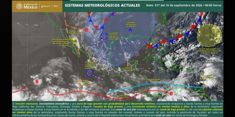 Lluvias, niebla y viento del norte cambiarán el clima en Oaxaca este miércoles