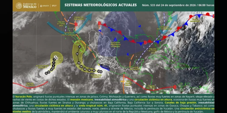 Oaxaca bajo vigilancia: huracán, lluvias y una nueva baja presión amenazan con complicar el clima