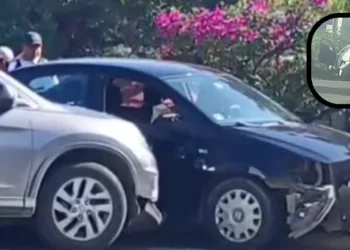 ¡Voló hacia el carril contrario! Choque múltiple en la 175 deja tres vehículos dañados
