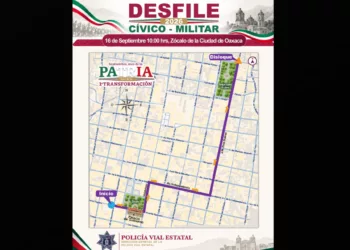 VIDEO | Desfile del 16 de septiembre obliga a modificar la circulación en calles del Centro de Oaxaca