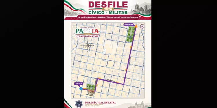 VIDEO | Desfile del 16 de septiembre obliga a modificar la circulación en calles del Centro de Oaxaca