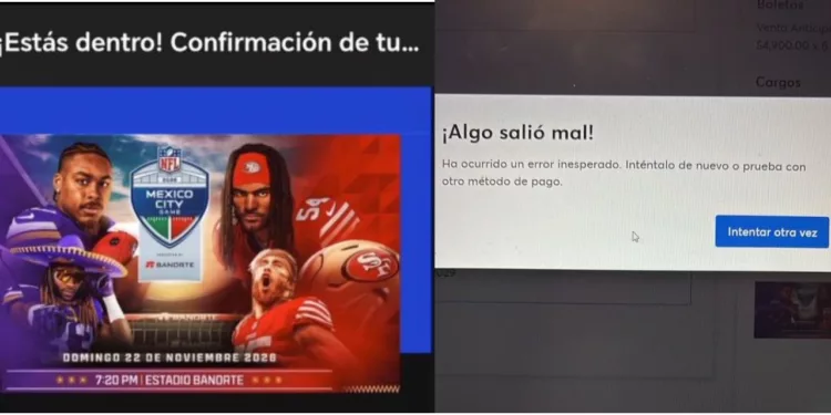 ¡Lluvia de quejas! Ticketmaster falla en la venta de boletos para el 49ers vs Vikings