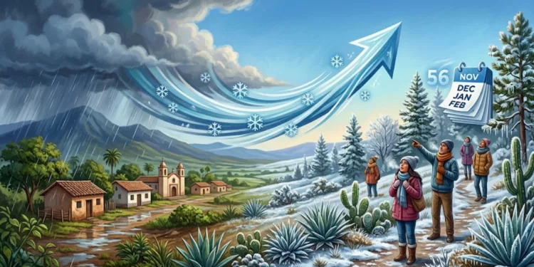 Se va la lluvia, llega el frío: México se prepara para una temporada con 56 frentes fríos