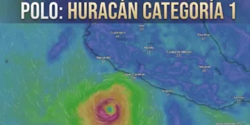 ¡Oaxaca, bajo el golpe de Polo! Huracán categoría 1 amenaza con lluvias de hasta 150 mm