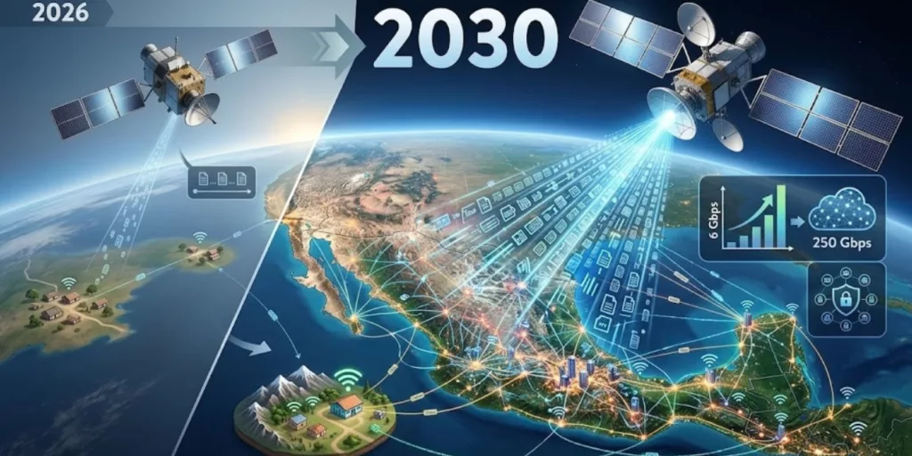 De 6 a más de 250 Gbps: México prepara salto satelital y apunta a 2030