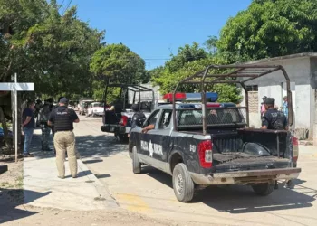 El incidente ocurrido a corta distancia de la escuela primaria Enedino Jiménez generó la movilización de corporaciones de seguridad.