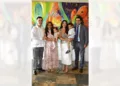 Foto: Rubén Morales // Manolo Castillo Núñez y Mariana de Jesús Vásquez Sibaja, padrinos de Felipe, presentes en la celebración.
