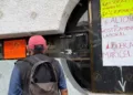 Foto: Jesús Santiago // Protesta en oficinas de la SEP.