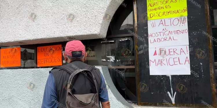 Foto: Jesús Santiago // Protesta en oficinas de la SEP.