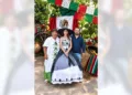 Foto: Rubén Morales // Para celebrar esta ocasión, Romina eligió un atuendo inspirado en los colores de la bandera mexicana.