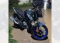 Elementos de la Policía Municipal recuperaron una motocicleta Itálika 150Z.