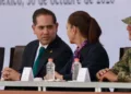 El presidente de la Mesa Directiva de la Cámara de Diputados, Raúl Bolaños-Cacho Cué, asiste a la conmemoración del 60 Aniversario del Plan DN-III-E, encabezada por la Presidenta Claudia Sheinbaum.
