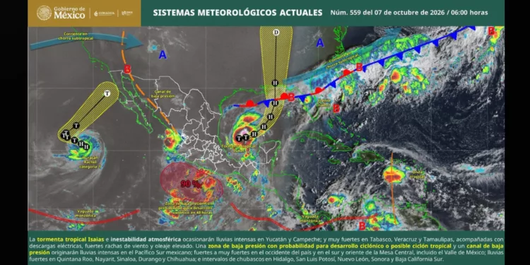 Se encienden las alertas en Oaxaca: ciclón potencial, lluvias intensas y riesgo de inundaciones