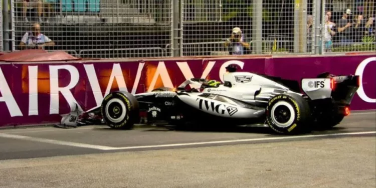 ‘Checo’ Pérez sufre choque con Cadillac y saldrá último en la Sprint de Singapur; Verstappen es líder
