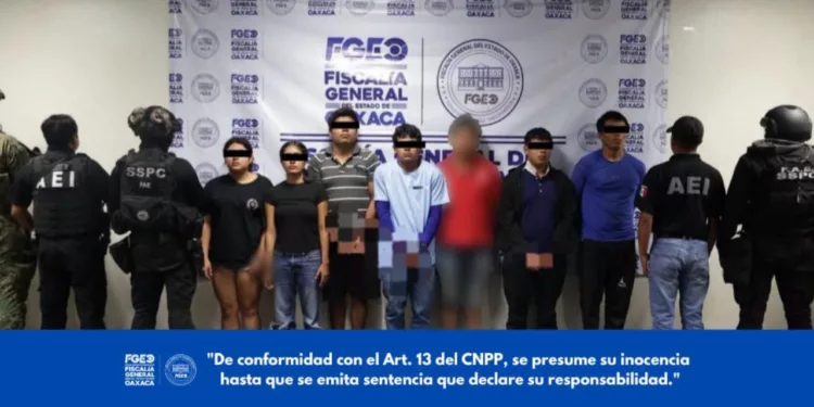 Caen siete presuntos integrantes de célula criminal ligada a seis homicidios en Juchitán