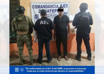 El detenido fue puesto a disposición del Ministerio Público.