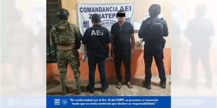 El detenido fue puesto a disposición del Ministerio Público.