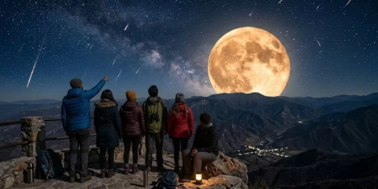 Lluvia de estrellas y Luna del Cazador: Todos los espectáculos astronómicos de octubre 2026