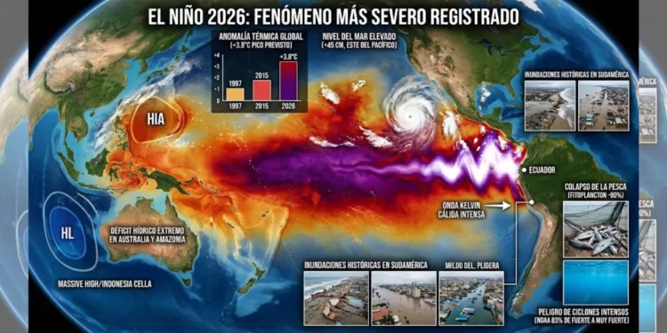 El Niño 2026 será el más potente de la historia: NASA y OMM lanzan alerta mundial