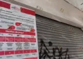 Foto: Lisbeth Mejía Reyes // Las oficinas del Nacional Monte de Piedad a la espera de ser reabiertas tras un año de huelga.