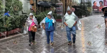 Foto: Adrián Gaytán // Lluvia persistente en la zona metropolitana durante todo el jueves.