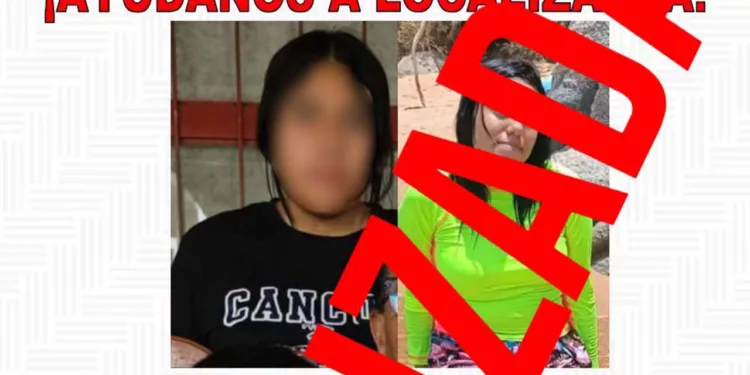 Magdalena Chantal Anaya García, de 18 años de edad, era buscada intensamente en toda la región de la Mixteca