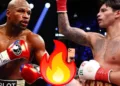 ¡Hay tiro! Mayweather arriesgaría su invicto 50-0 ante Ryan García por el título wélter