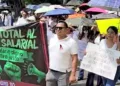 Foto: cortesía // Persisten trabajadores del IMSS-Bienestar en demanda de insumos y medicamentos para atención a derechohabientes.