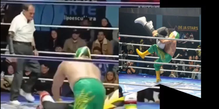 VIDEO | Luto en la lucha libre mexicana: Muere el réferi El Búho tras recibir un martinete prohibido