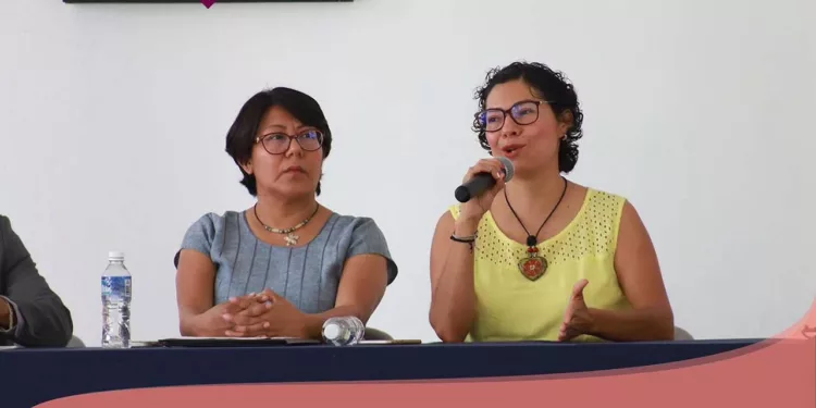 Foto: IEEPCO // Rita Bell López Vences, como consejera electoral en Oaxaca.