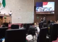 Sesión en el Congreso de Oaxaca.