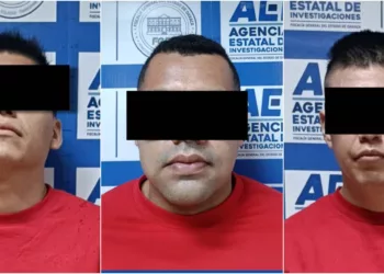 Tres sujetos identificados como D.T.A.O., L.D.A.O. y J.G.M. fueron asegurados por el delito de homicidio calificado.