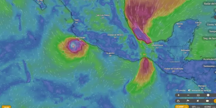 Huracán Trudy se intensifica a categoría 2: alerta naranja en Colima, Jalisco y Michoacán