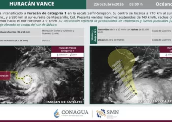 ¡Vance se convierte en huracán y amenaza con intensificarse! Oaxaca, Guerrero y Michoacán, bajo vigilancia