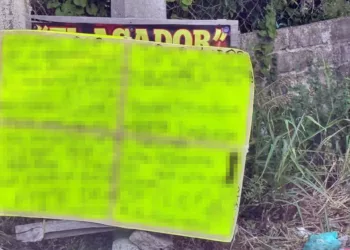 Localizan presunto narcomensaje tras homicidio de joven mecánico en El Espinal