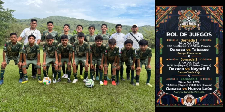 ¡Oaxaca golea y sueña en grande! Academia Zaachila debuta con un contundente 5-0 en torneo nacional Sub-13