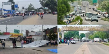 VIDEO | ¡Oaxaca amanece bajo bloqueos! La Sección 22 toma cuatro accesos y paraliza la movilidad