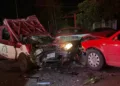 ¡NO SOBREVIVIÓ AL IMPACTO! Taxista muere tras fuerte choque en el crucero de San Joaquín