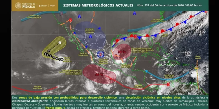 Oaxaca enfrenta jornada de lluvias intensas; advierten por deslaves, inundaciones y crecida de ríos