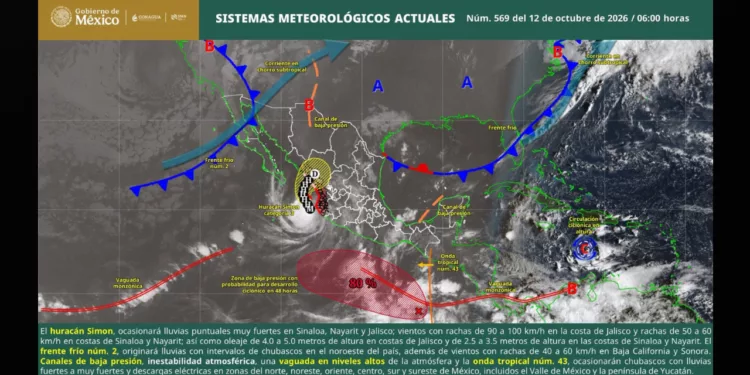 Oaxaca enfrenta riesgo de inundaciones y deslaves por lluvias; alertan por niebla y oleaje elevado
