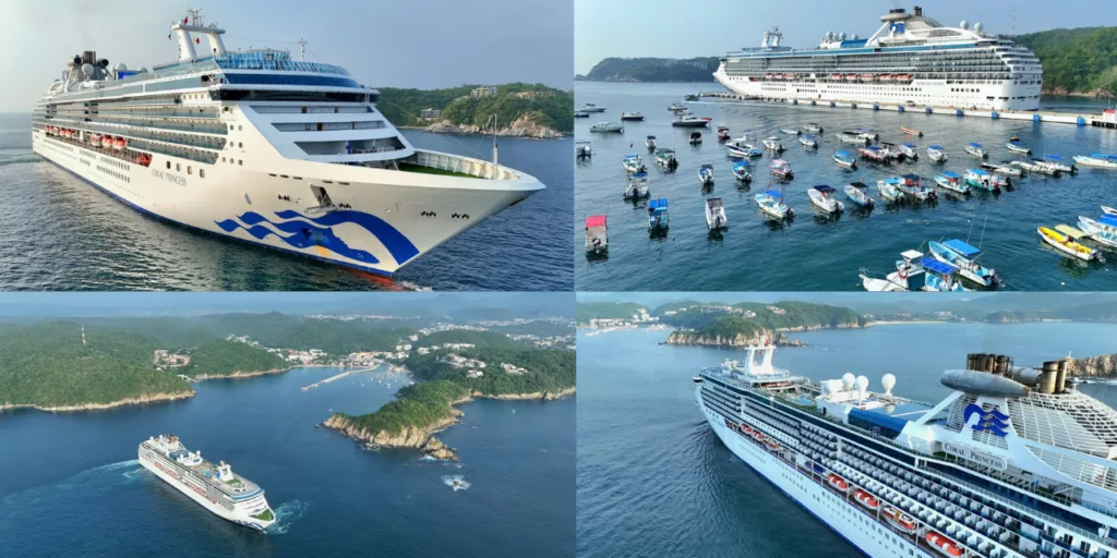 Coral Princess abre la temporada de cruceros 2026-2027 en Huatulco