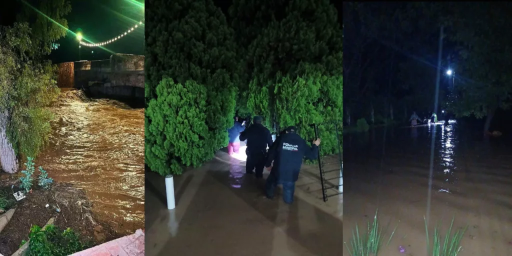 ¡Alerta en la Mixteca! Se desborda el río Mixteco y el agua invade zonas cercanas a Huajolotitlán