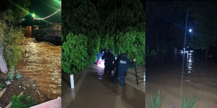 ¡Alerta en la Mixteca! Se desborda el río Mixteco y el agua invade zonas cercanas a Huajolotitlán