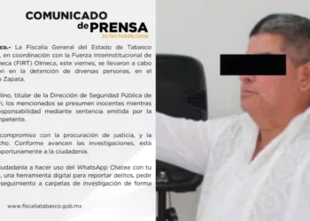 Detienen a jefe de la Policía Municipal de Emiliano Zapata, Tabasco, durante operativo de cateos