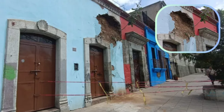 ¡Oaxaca, entre fachadas que se desploman y autoridades rebasadas! Más de 100 edificios amenazan con colapsar en el Centro Histórico