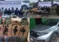 ¡Revientan presunta base criminal en Juchitán! Drogas, armas y equipo táctico, al descubierto