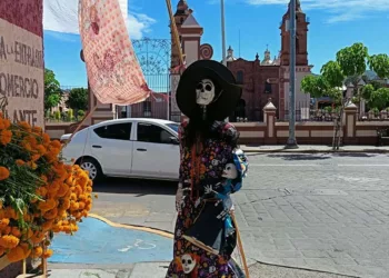 Foto: Igavec // La Catrina está ya a la espera de visitantes en la Mixteca.